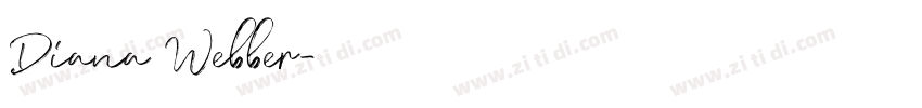 Diana Webber字体转换